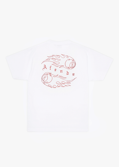 AFENDS Mens Off Balance - Heavyweight Boxy Tee - White