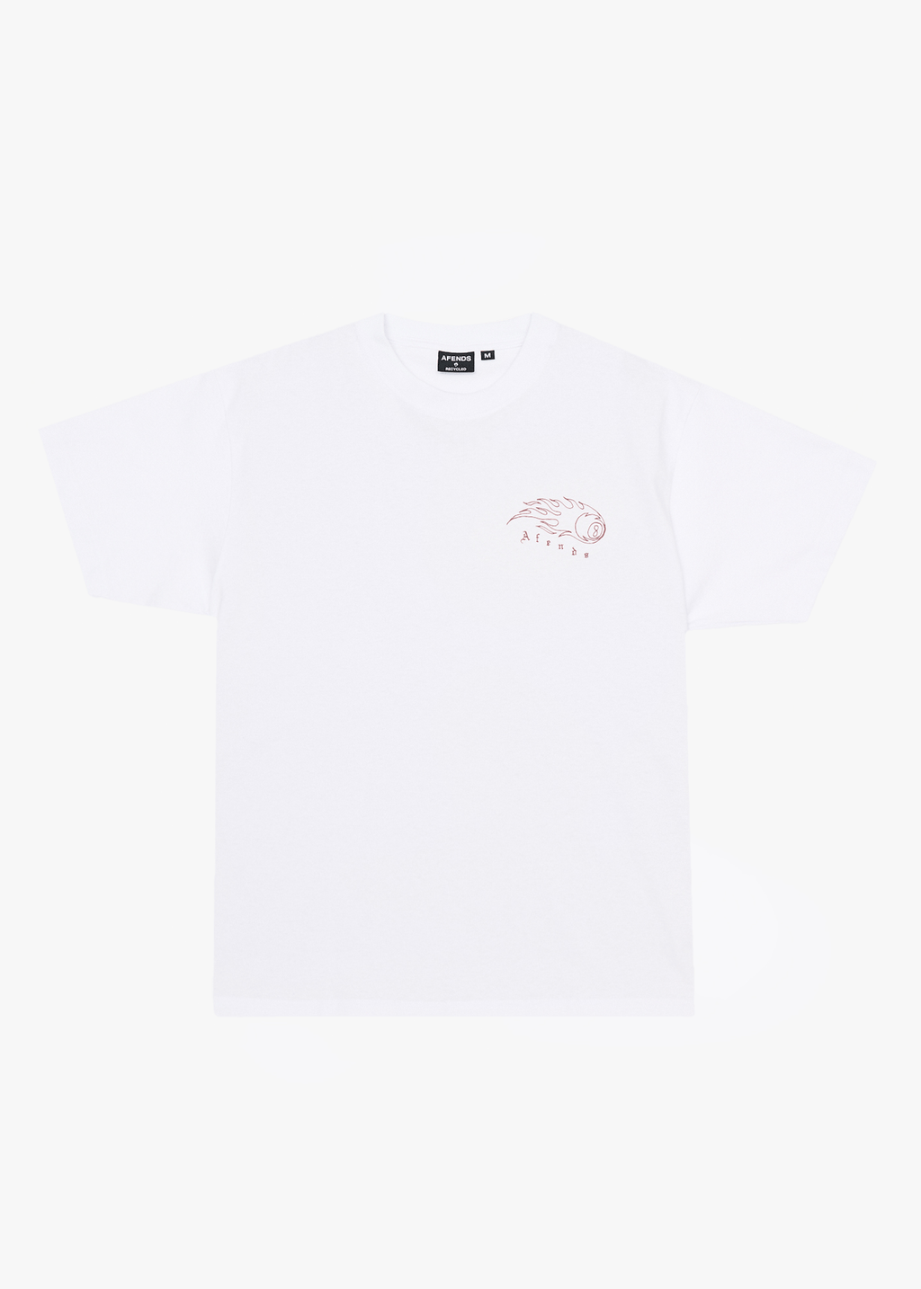 AFENDS Mens Off Balance - Heavyweight Boxy Tee - White