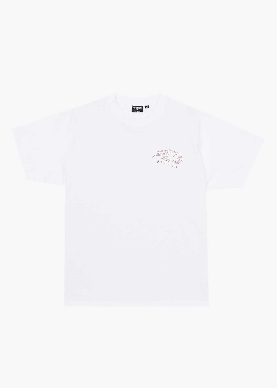 AFENDS Mens Off Balance - Heavyweight Boxy Tee - White