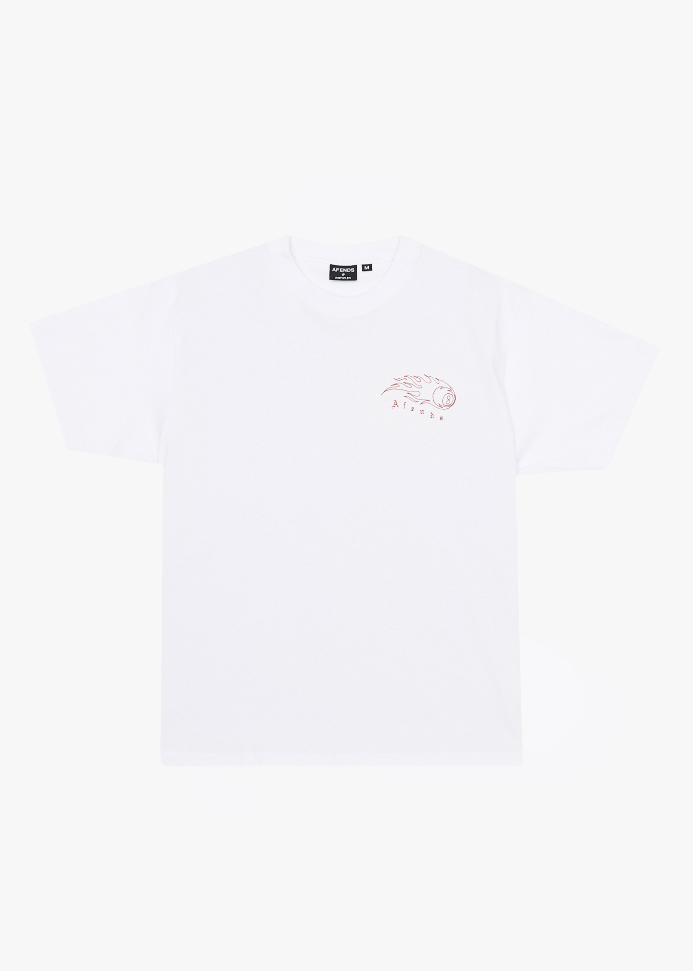 AFENDS Mens Off Balance - Heavyweight Boxy Tee - White