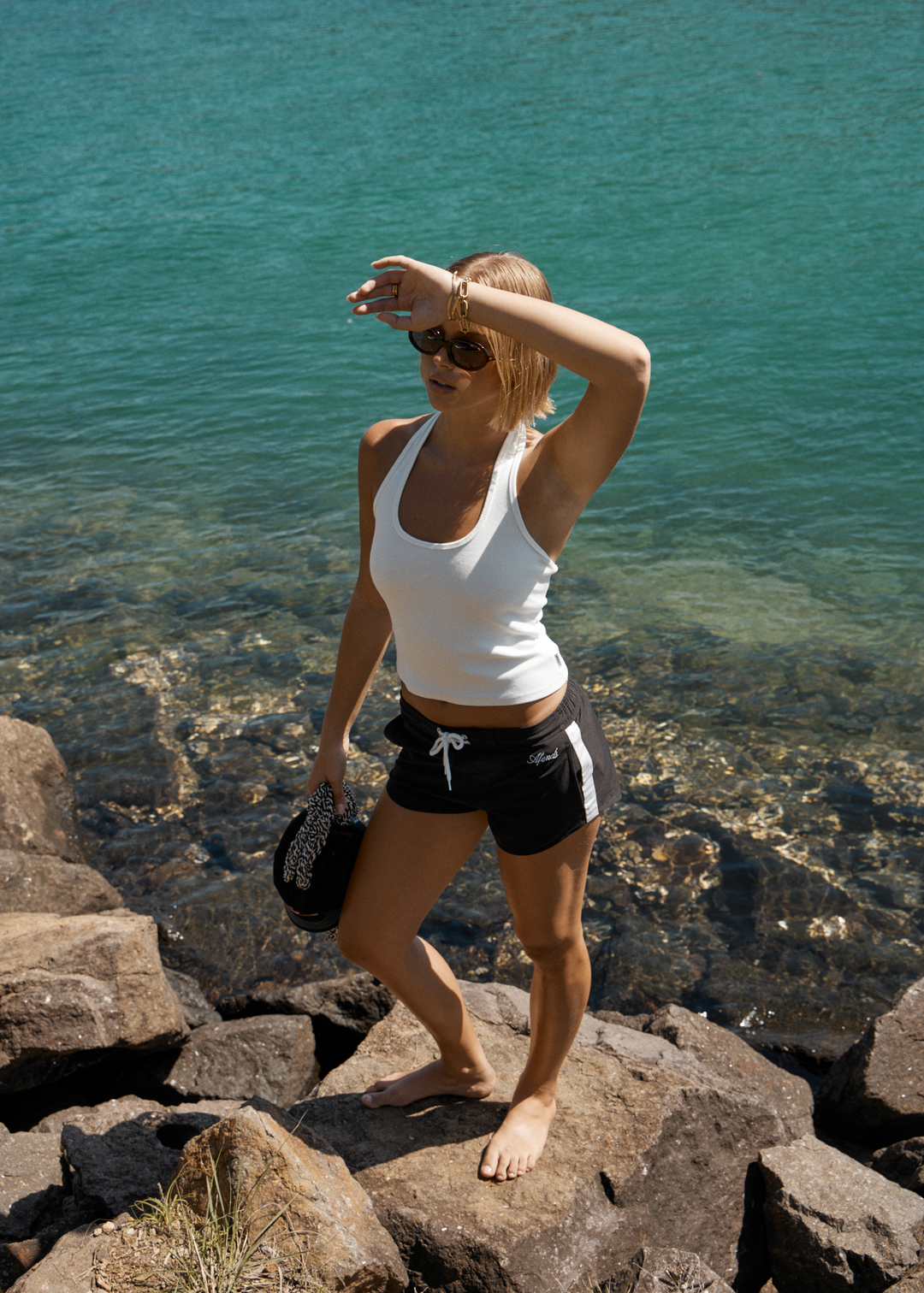 AFENDS Womens Tahlia - Boardshort - Black