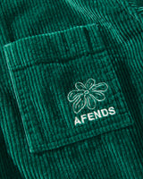 AFENDS Unisex Union - Corduroy Jacket - Emerald - Afends unisex union   corduroy jacket   emerald 