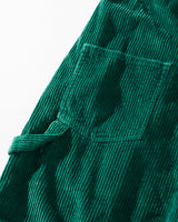 Afends Womens Louis - Corduroy Baggy Overalls - Emerald - Afends womens louis   corduroy baggy overalls   emerald 