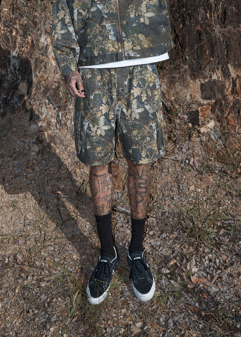 AFENDS Mens Ninety Eights Cargo - Oversized Cargo Short 20" - Find Me