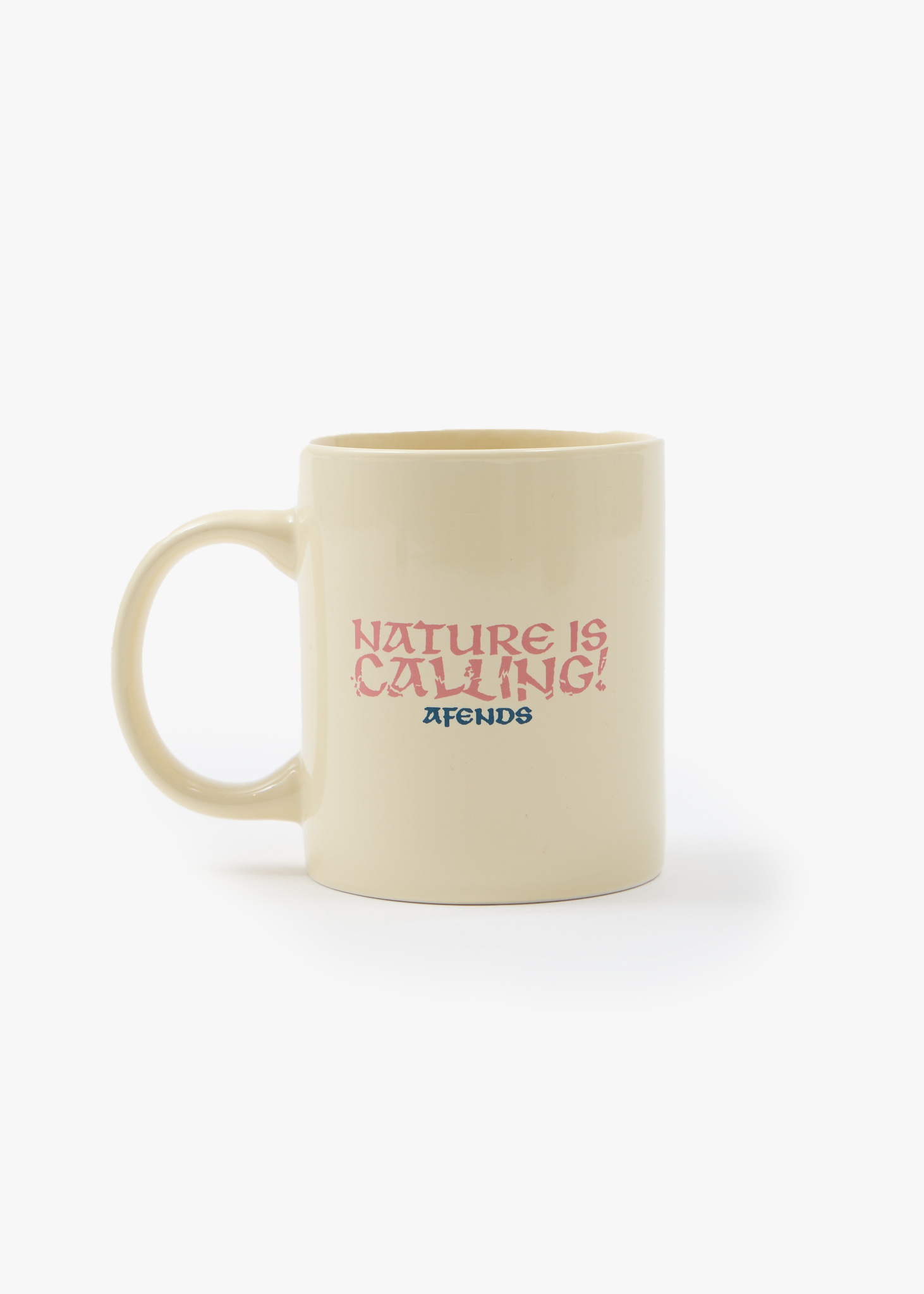 AFENDS Mens Too High - Porcelain Mug - Off White