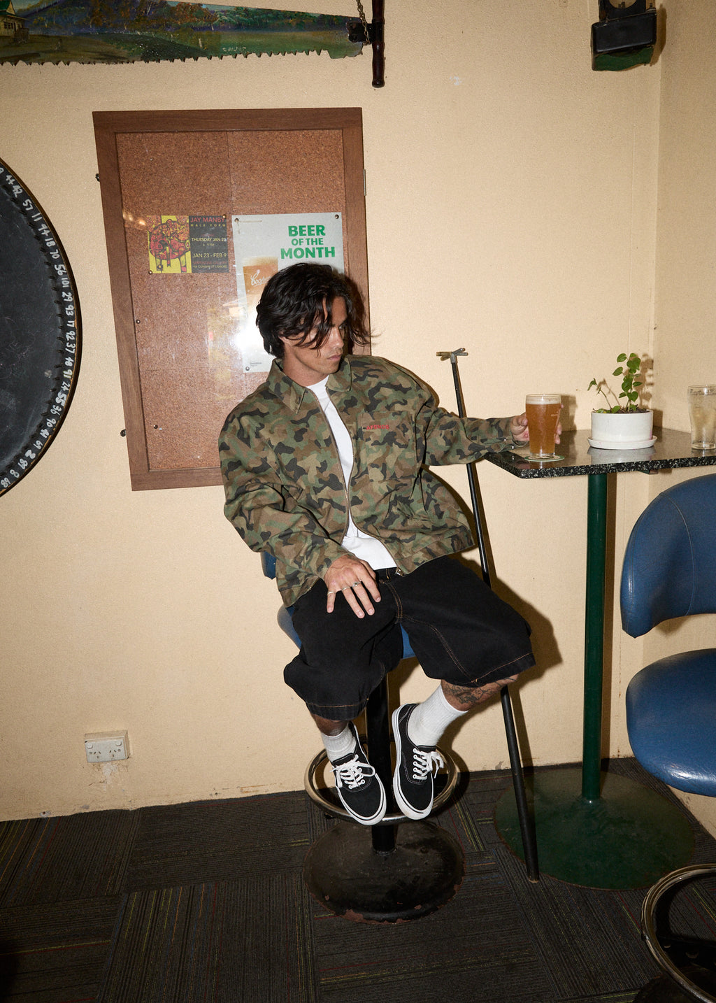 AFENDS Mens Hidden Oracle - Workwear Jacket - Hidden