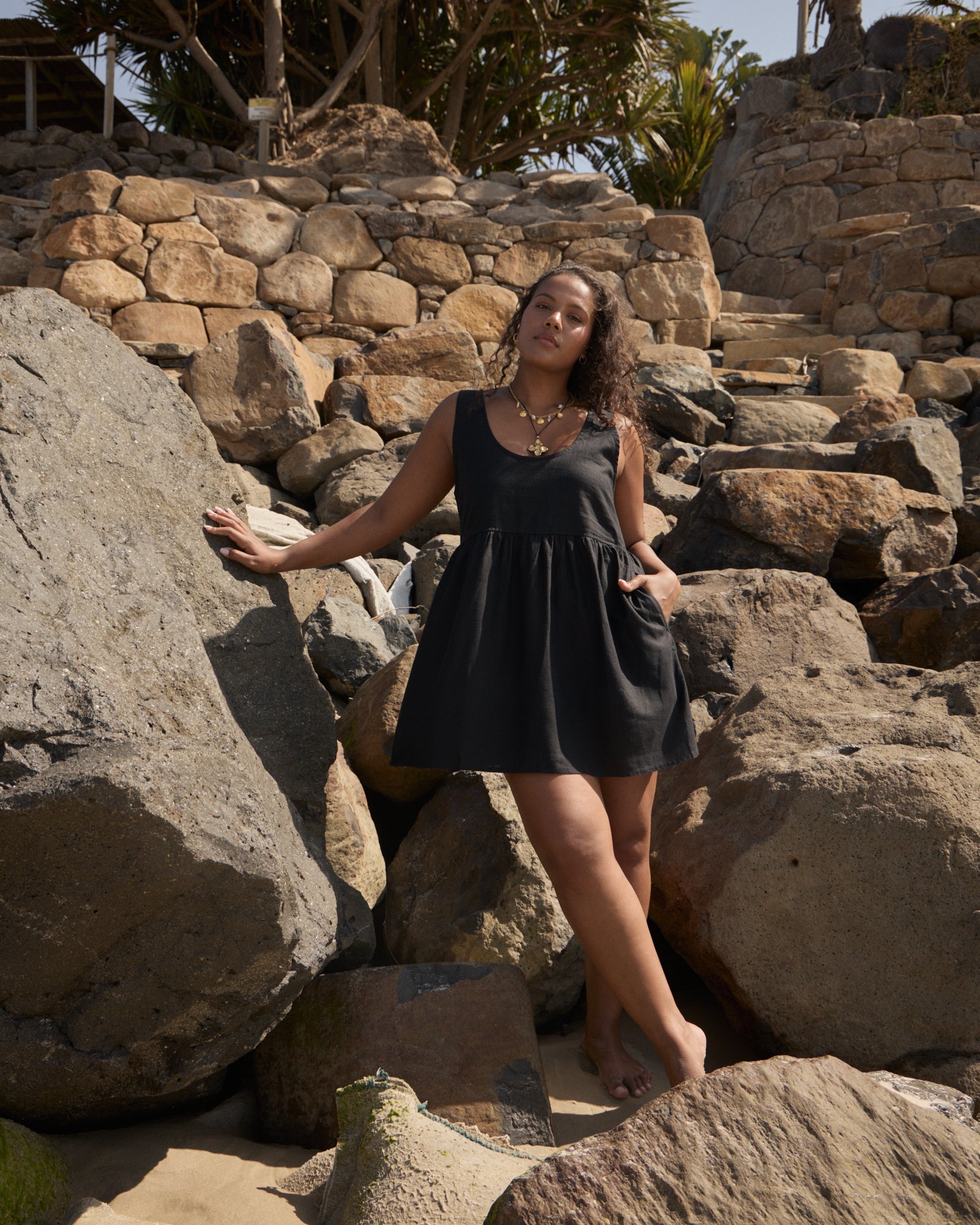 AFENDS Womens Jesse - Mini Dress - Black AFENDS Womens Jesse - Mini Dress - Black