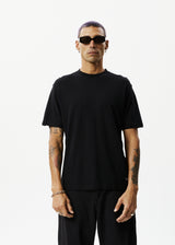 Afends Mens Classic - Hemp Retro T-Shirt - Black - Afends mens classic   hemp retro t shirt   black 