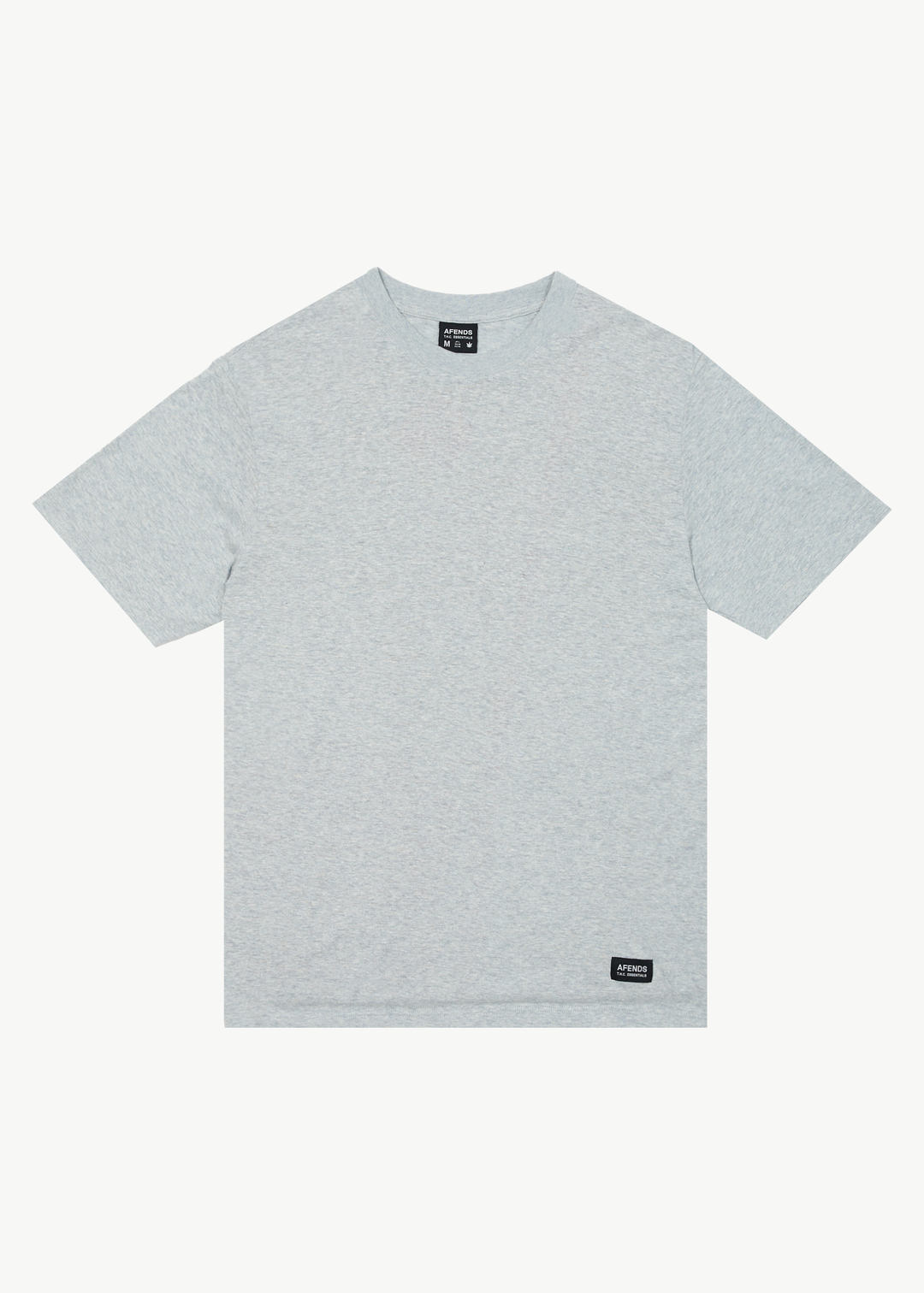 AFENDS Mens Classic - Retro Fit Tee - Shadow Grey Marle 