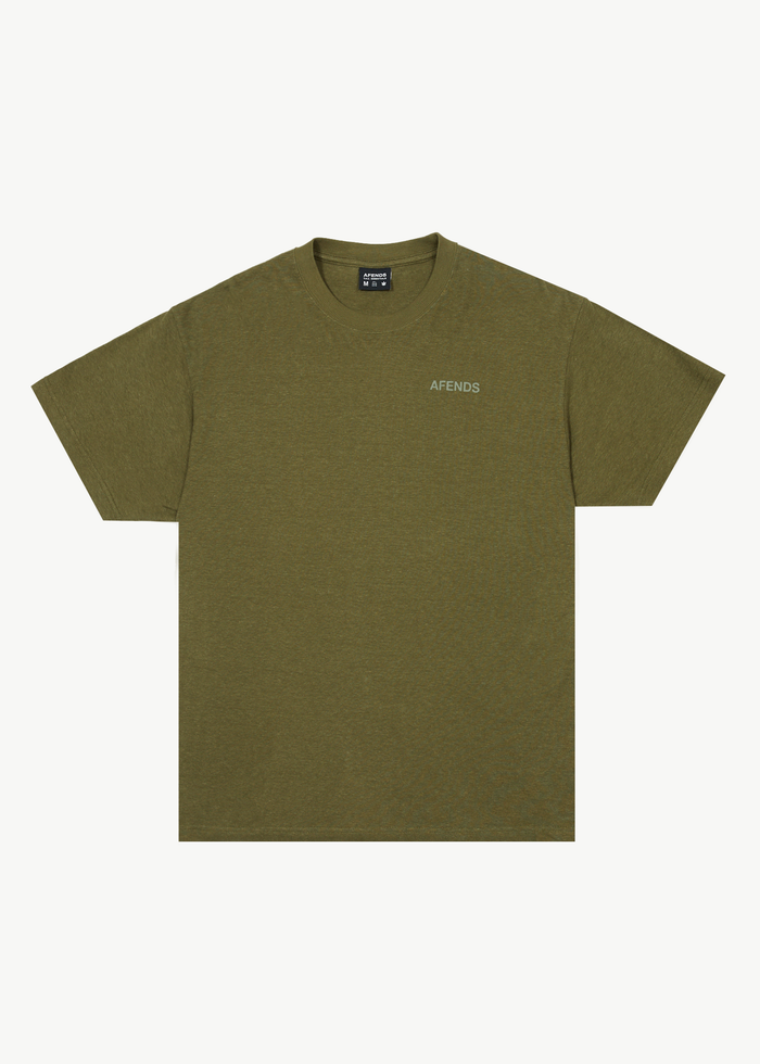 Afends Staple - Hemp Boxy Fit Tee - Military 