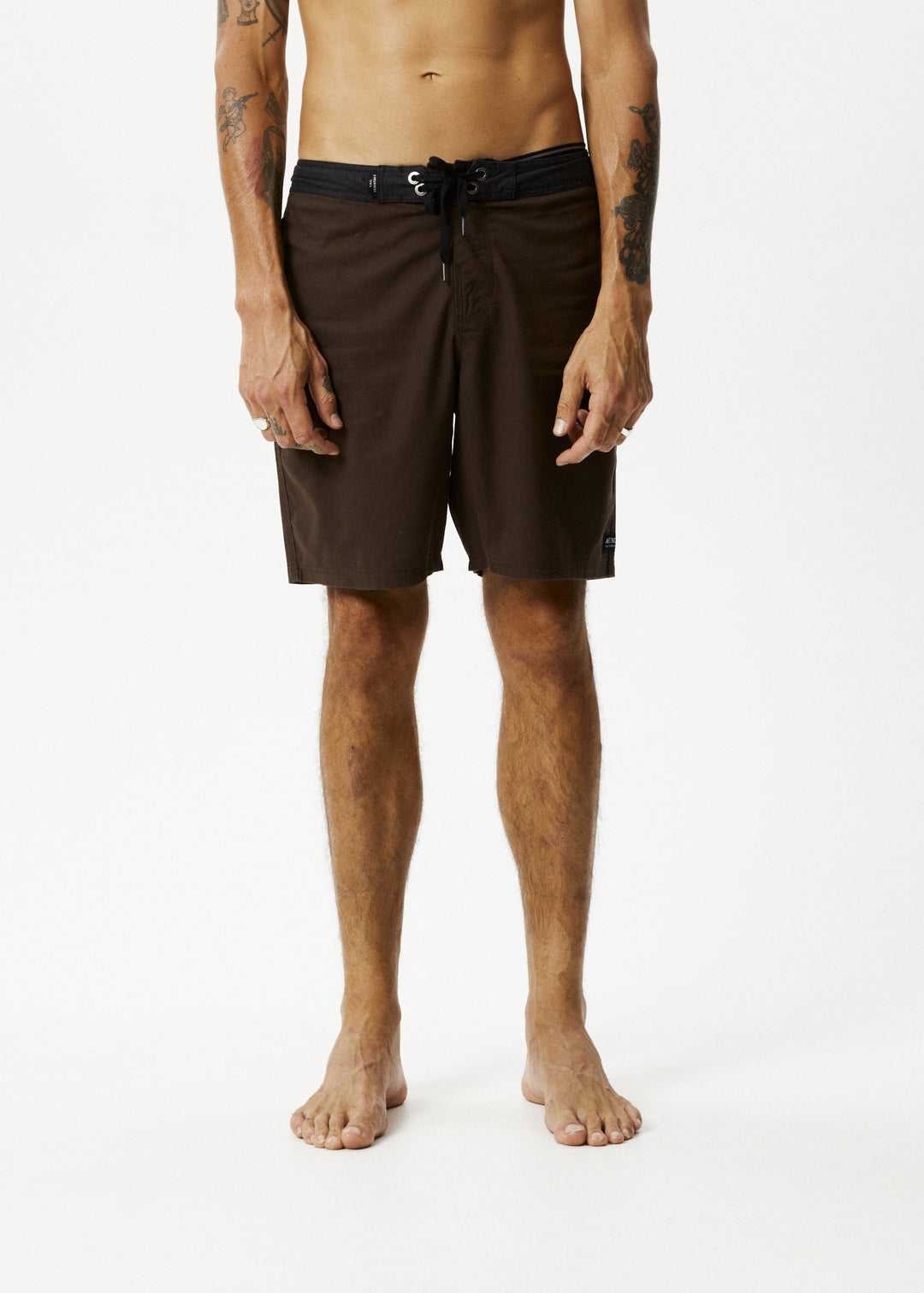 AFENDS Mens Surf Related - Fixed Waist Boardshorts - Earth 