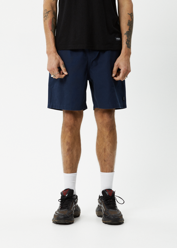 Afends Mens Ninety Eights - Recycled Oversized Short - Navy 