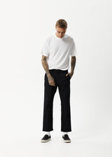 Afends Mens Ninety Twos - Recycled Chino Pant - Black - Afends mens ninety twos   recycled chino pant   black 