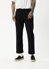 Afends Mens Ninety Twos - Recycled Chino Pant - Black - Afends mens ninety twos   recycled chino pant   black 