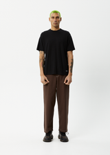 Afends Mens Pablo - Recycled Baggy Fit Pant - Coffee - Afends mens pablo   recycled baggy fit pant   coffee 