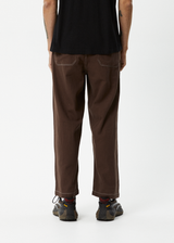 Afends Mens Pablo - Recycled Baggy Fit Pant - Coffee - Afends mens pablo   recycled baggy fit pant   coffee 