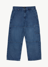 AFENDS Mens Richmond - Denim Baggy Carpenter Jeans - Authentic Blue - Afends mens richmond   denim baggy carpenter jeans   authentic blue 