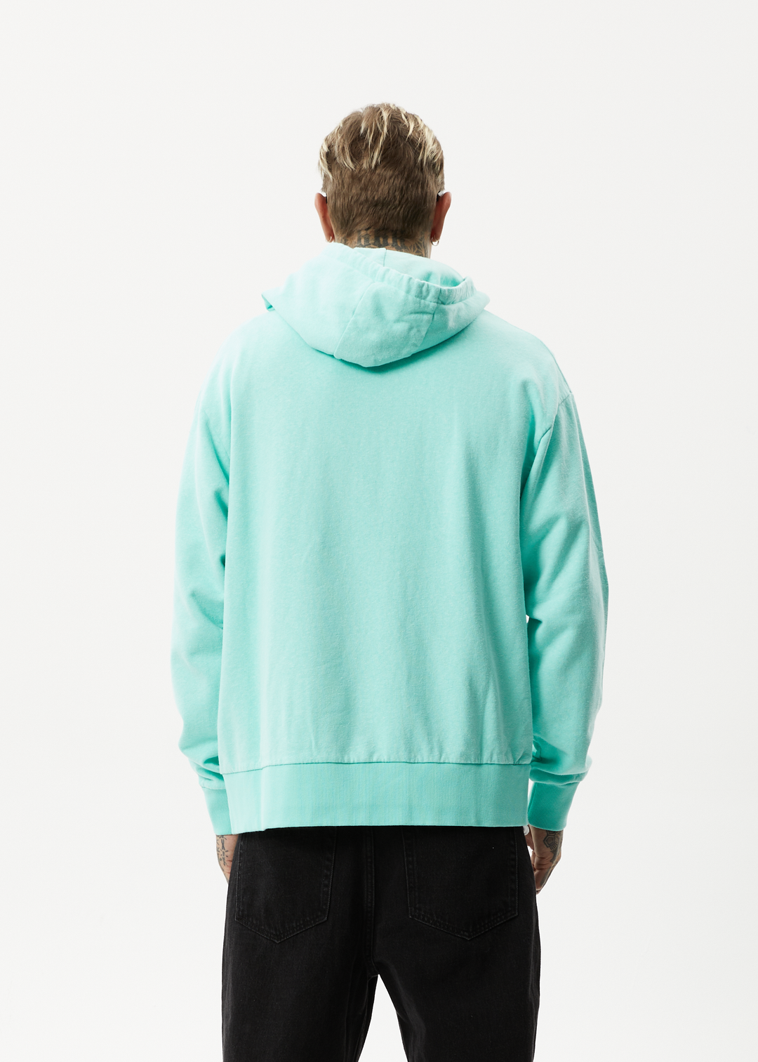 AFENDS Mens All Day - Relaxed Hoodie - Mint 