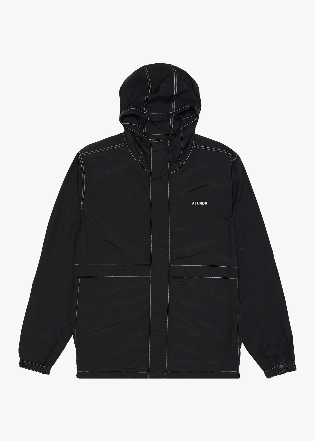 AFENDS Mens Liquid Space Spray Jacket Black