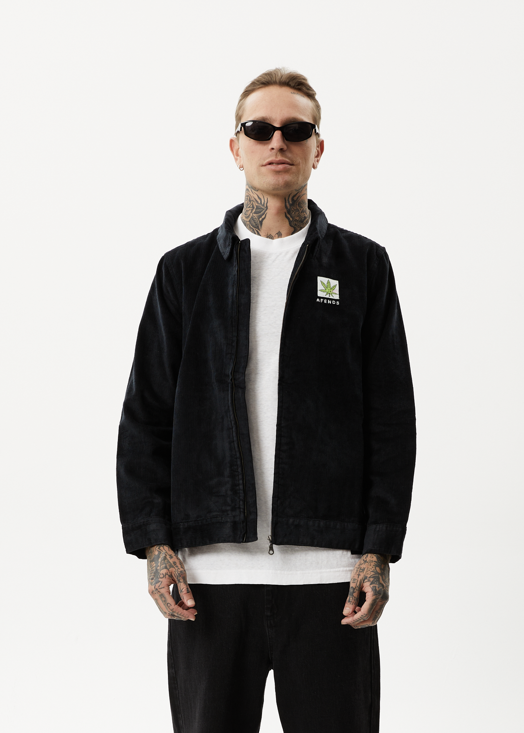 AFENDS Mens Coasting - Corduroy Jacket - Black 