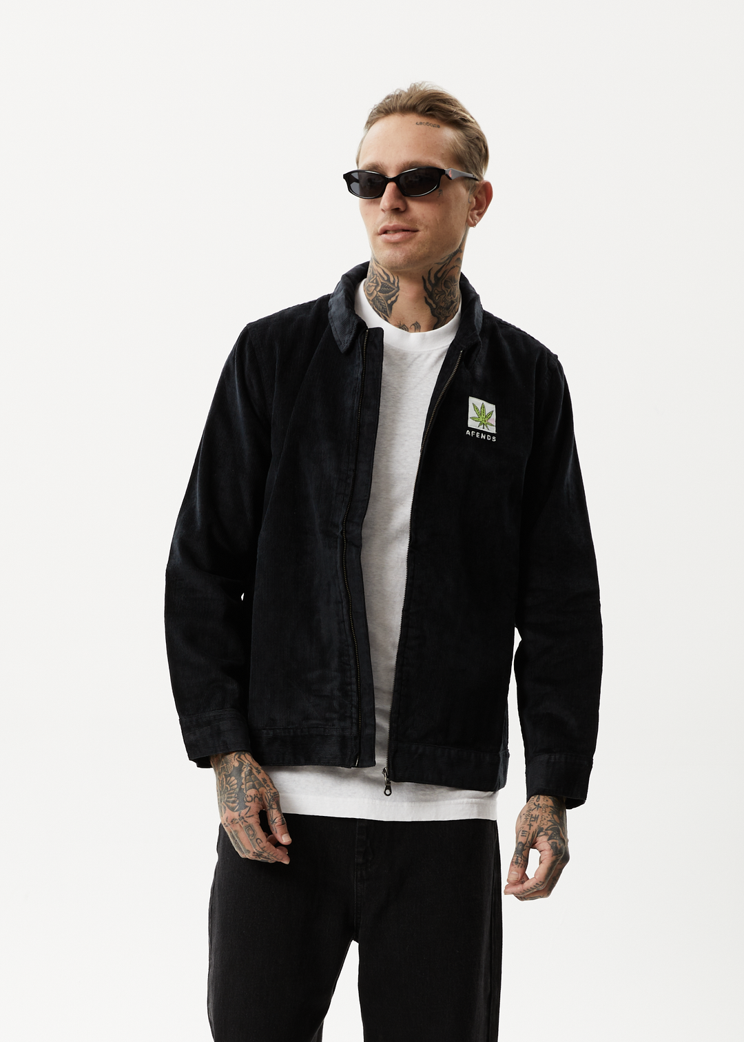 AFENDS Mens Coasting - Corduroy Jacket - Black 