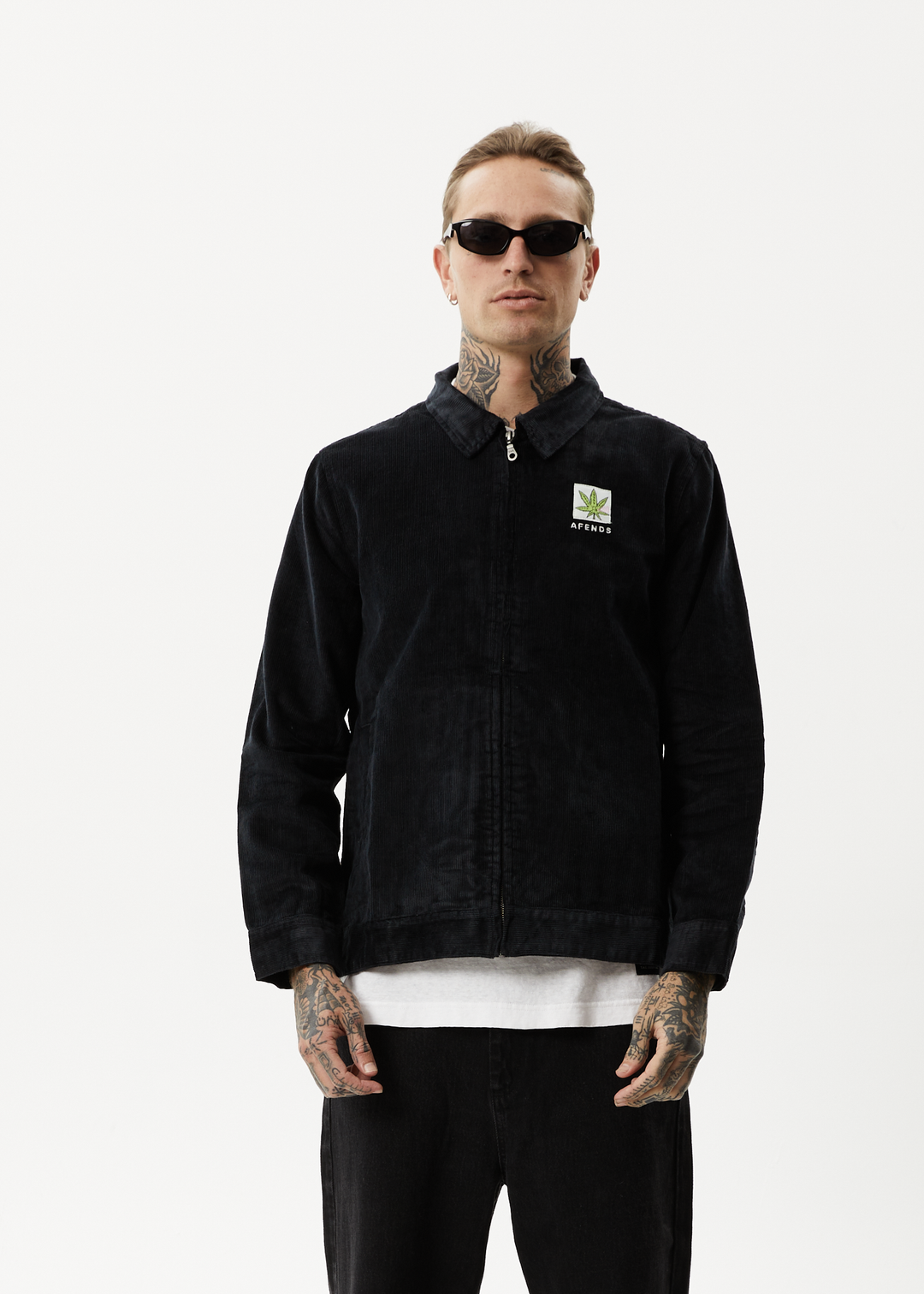 AFENDS Mens Coasting - Corduroy Jacket - Black 