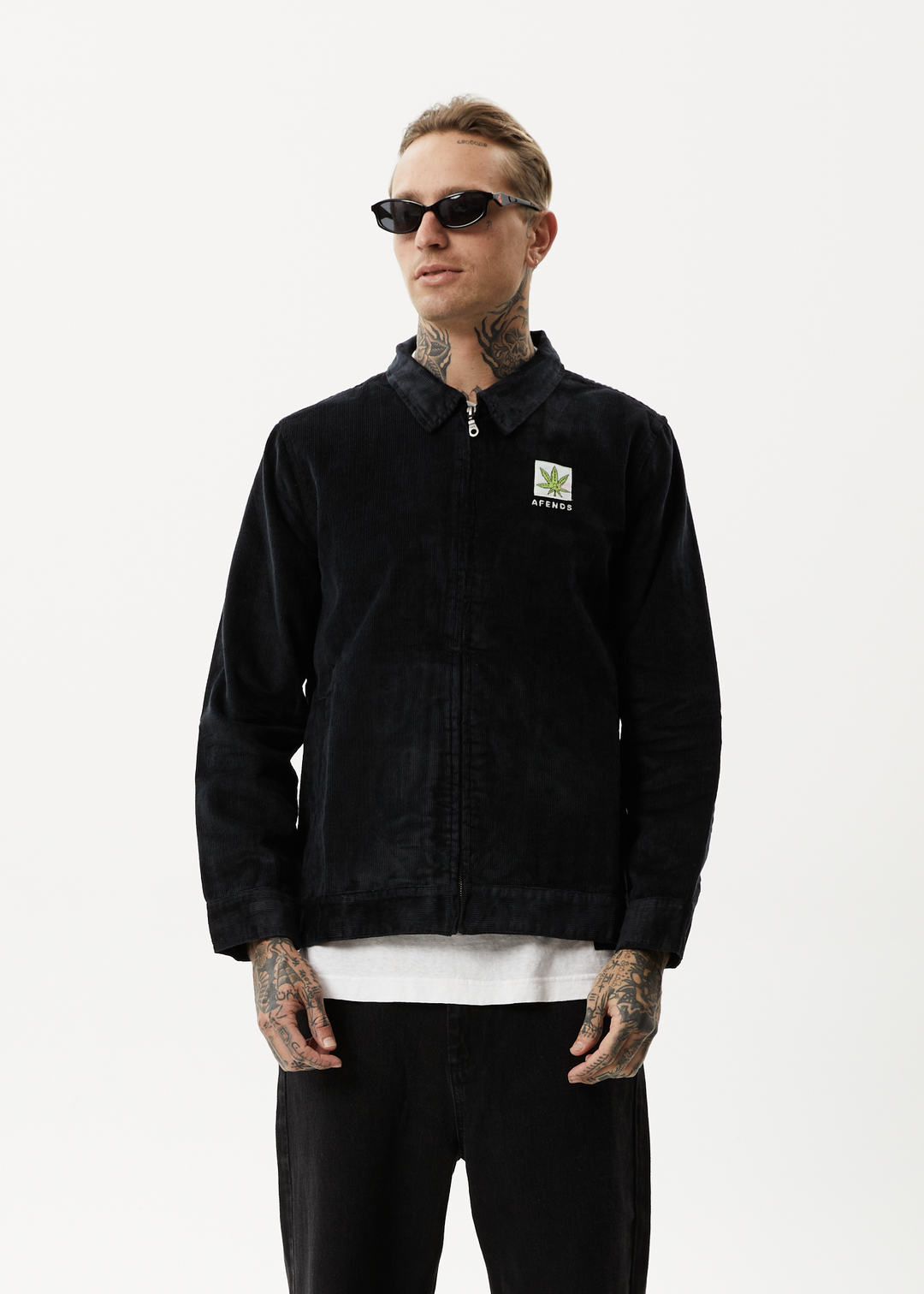 AFENDS Mens Coasting - Corduroy Jacket - Black 