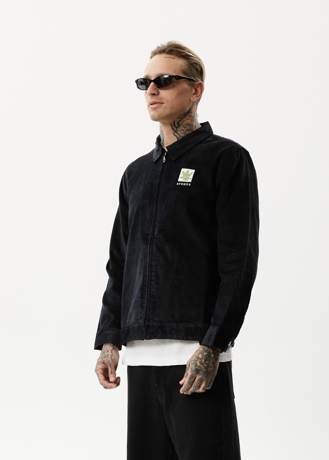 AFENDS Mens Coasting - Corduroy Jacket - Black 