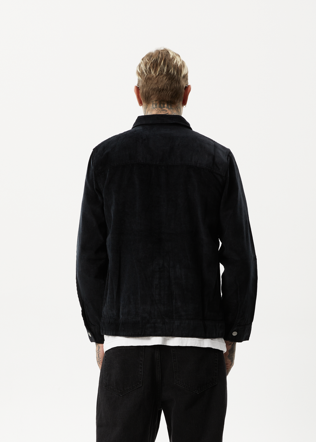 AFENDS Mens Coasting - Corduroy Jacket - Black 