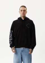 Afends Mens Vortex - Recycled Hoodie - Black - Afends mens vortex   recycled hoodie   black 