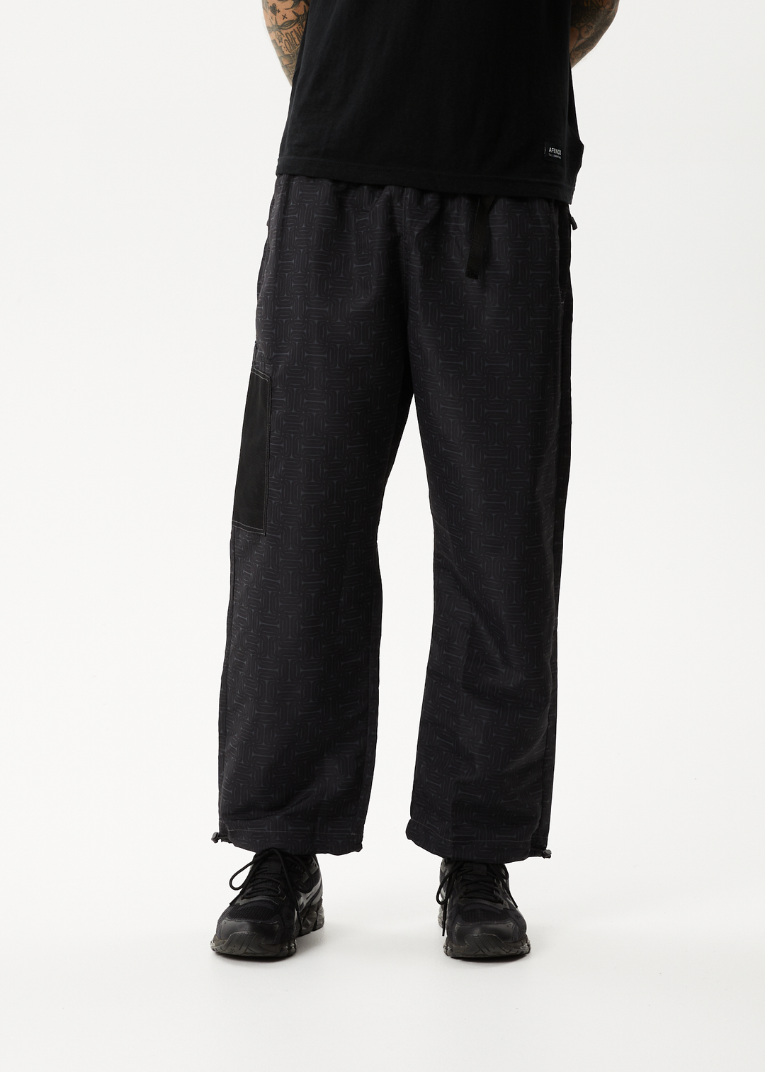 AFENDS Mens Escape - Spray Pants - Charcoal 