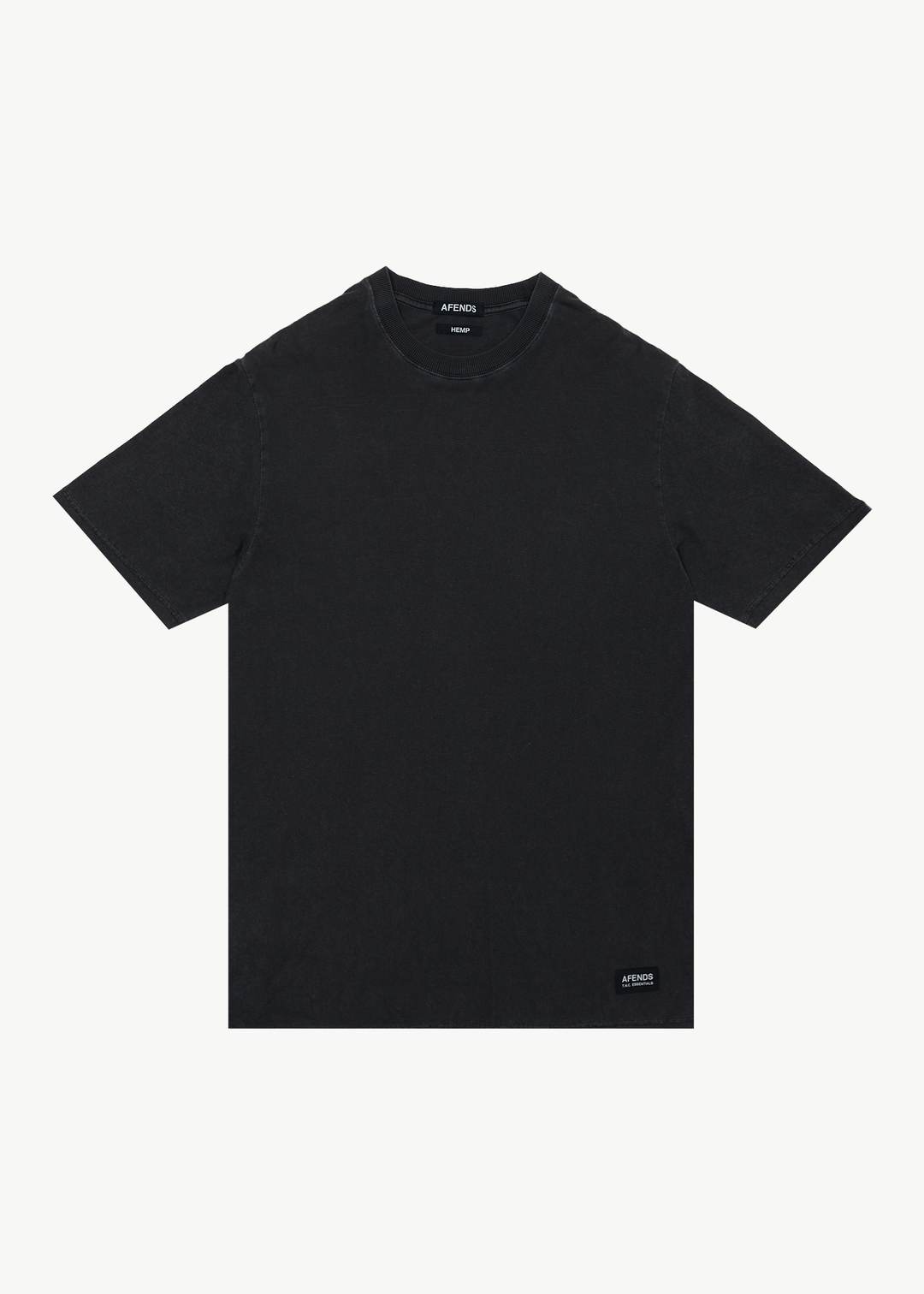 AFENDS Mens Classic - Retro Fit Tee - Stone Black 