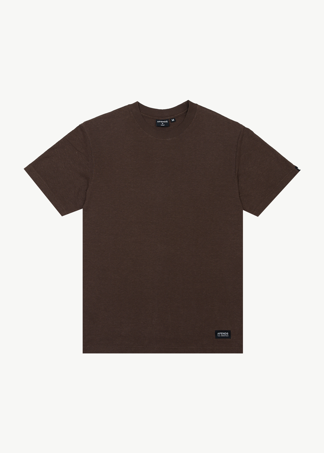 AFENDS Mens Classic - Retro Fit Tee - Coffee 