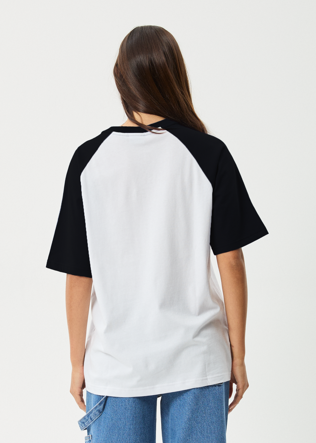 AFENDS Womens Ryan - Oversized Raglan Tee - Black 