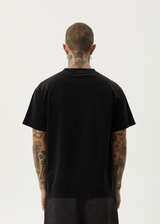 AFENDS Mens Genesis - Heavy Boxy T-Shirt - Black - Afends mens genesis   heavy boxy t shirt   black 