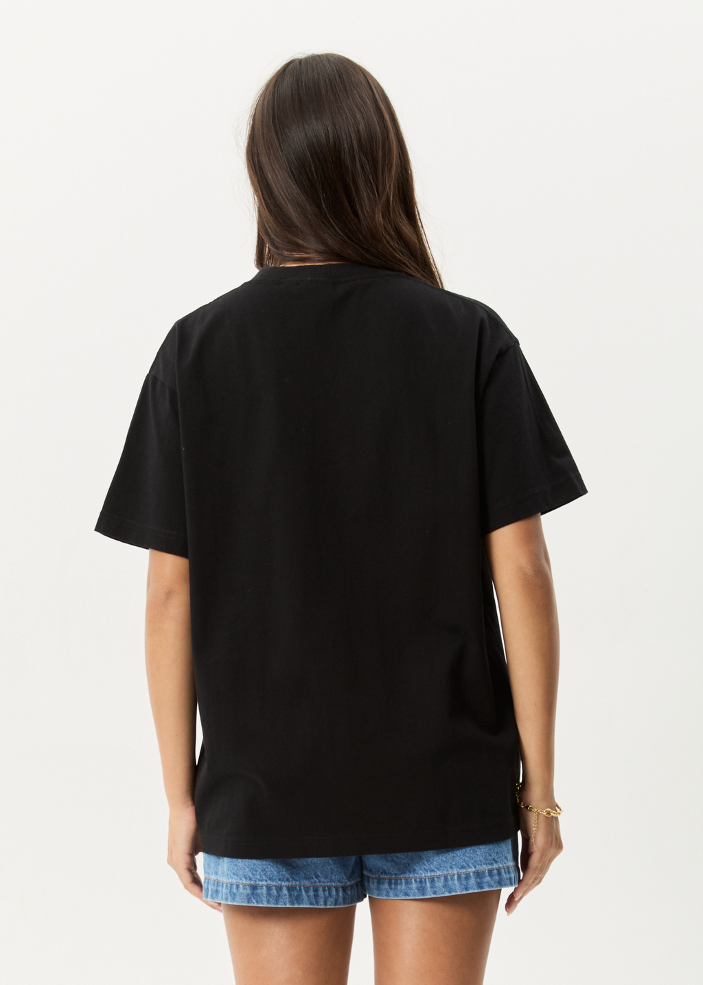 AFENDS Mens Genesis - Heavyweight Boxy Tee - Black