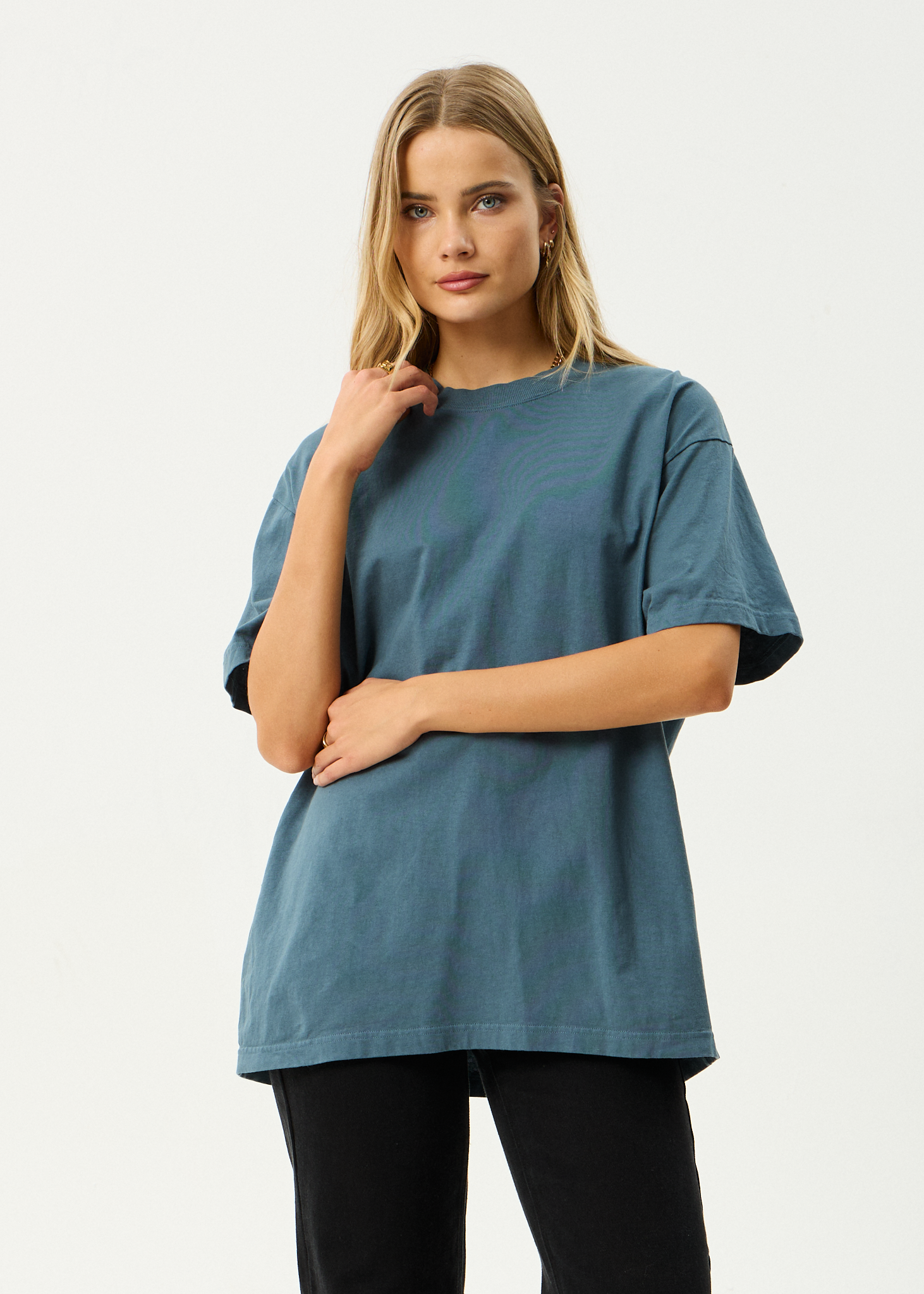 AFENDS Mens Genesis - Heavyweight Boxy Tee - Fuel