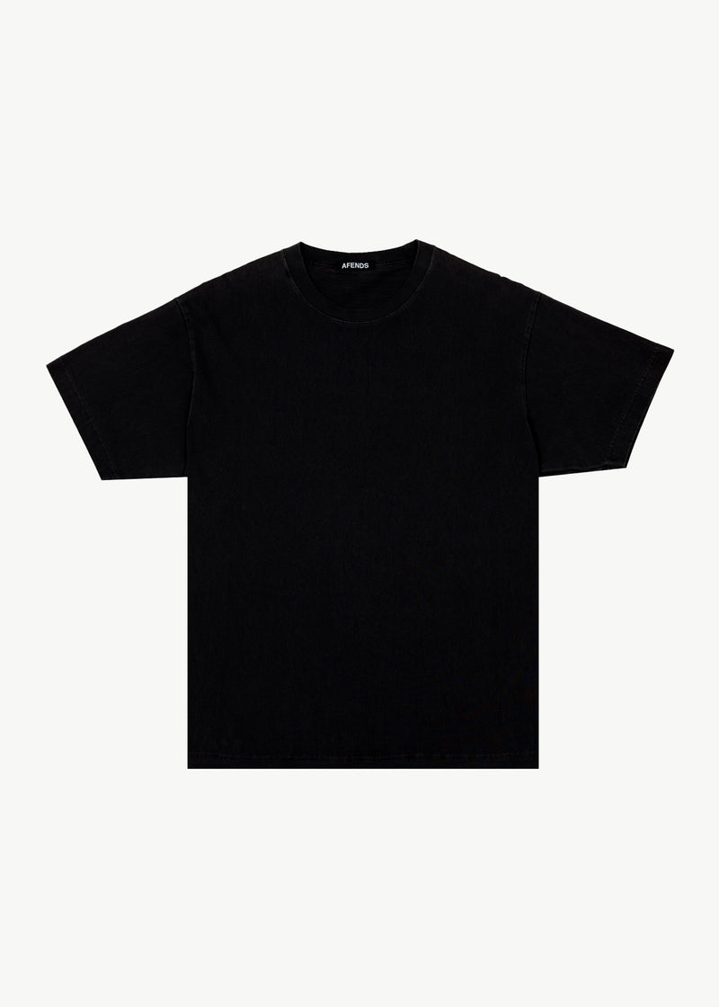 AFENDS Mens Genesis - Heavy Boxy Tee - Black