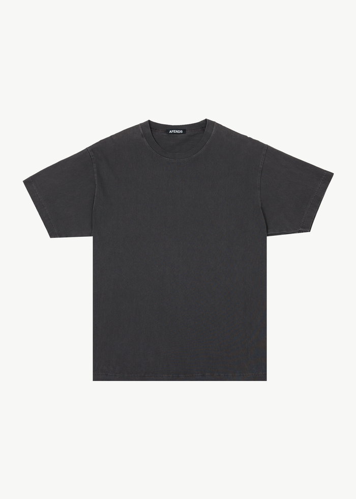 Afends Mens Genesis - Recycled Boxy Fit T-Shirt - Stone Black 