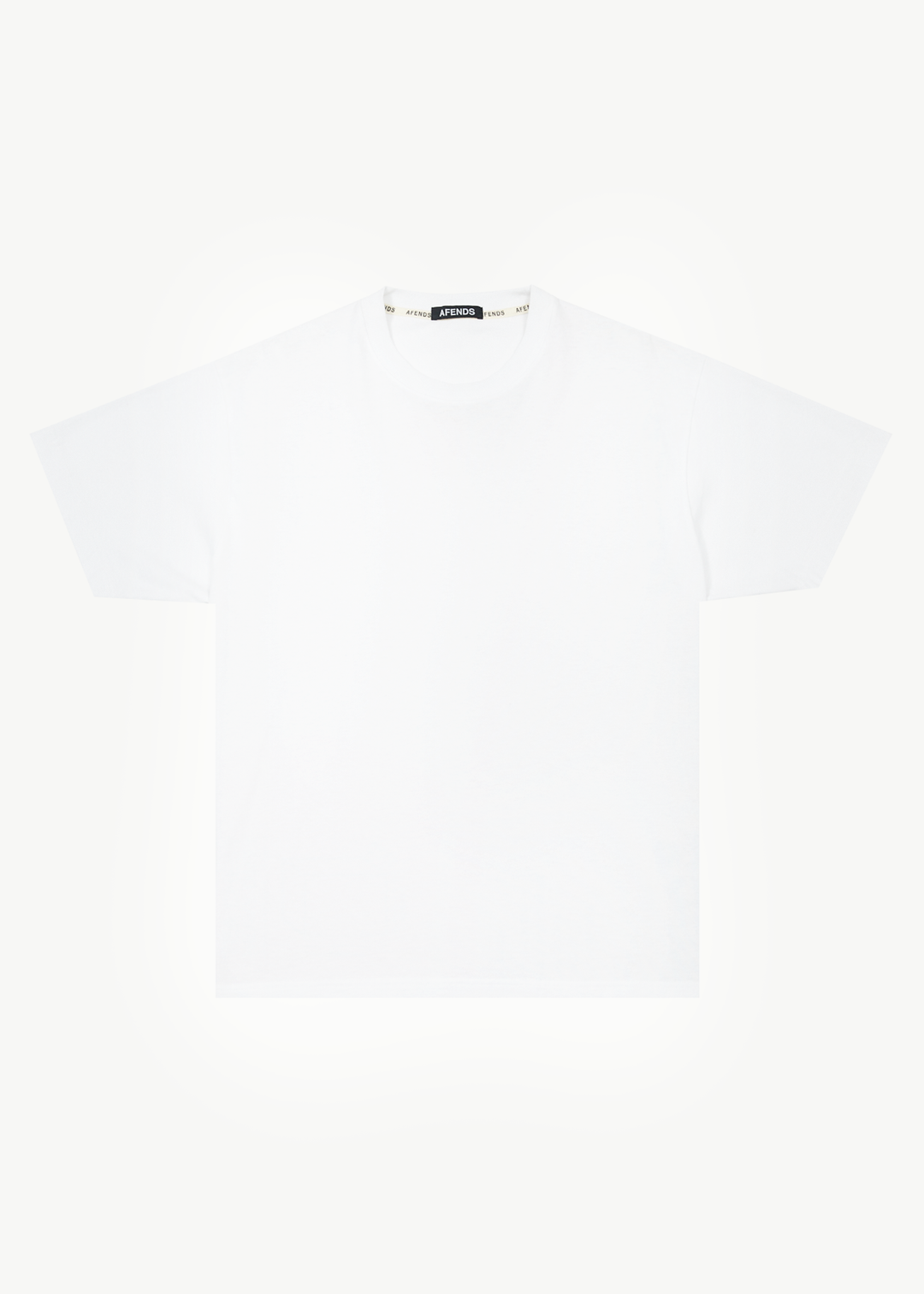 AFENDS Mens Genesis - Heavy Boxy Tee - White 