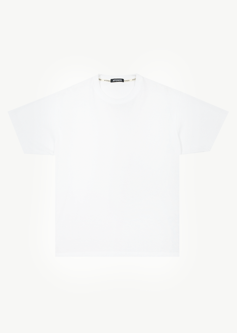Afends Mens Genesis - Heavy Boxy T-Shirt - White