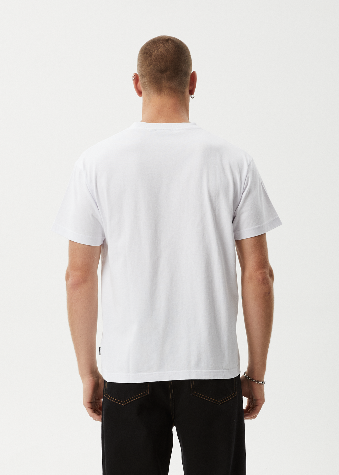 AFENDS Mens Genesis - Heavy Boxy Tee - White