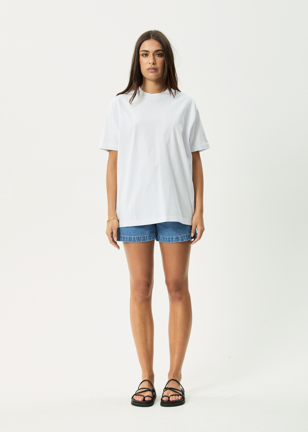 AFENDS Mens Genesis - Heavy Boxy Tee - White