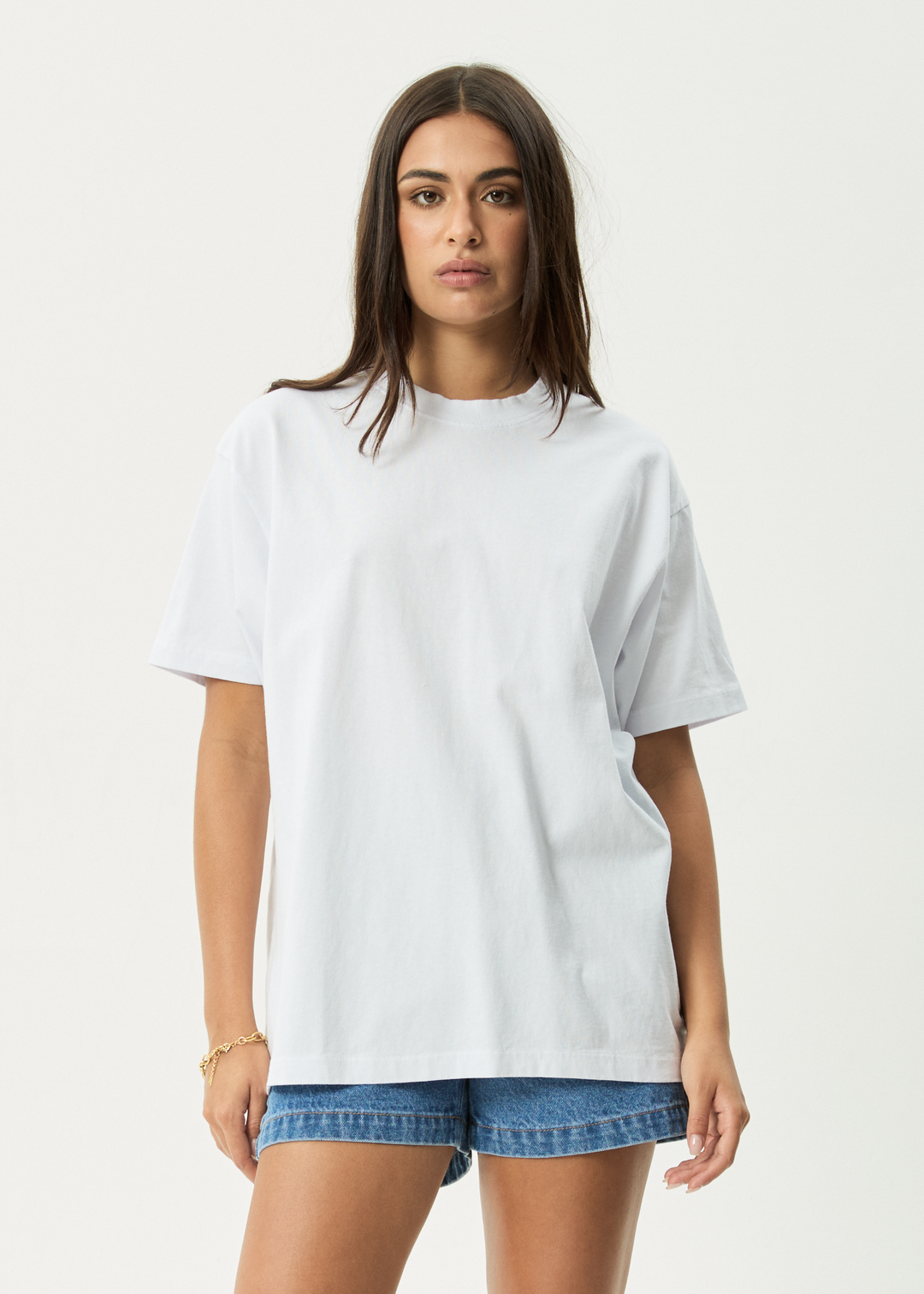 AFENDS Mens Genesis - Heavy Boxy Tee - White