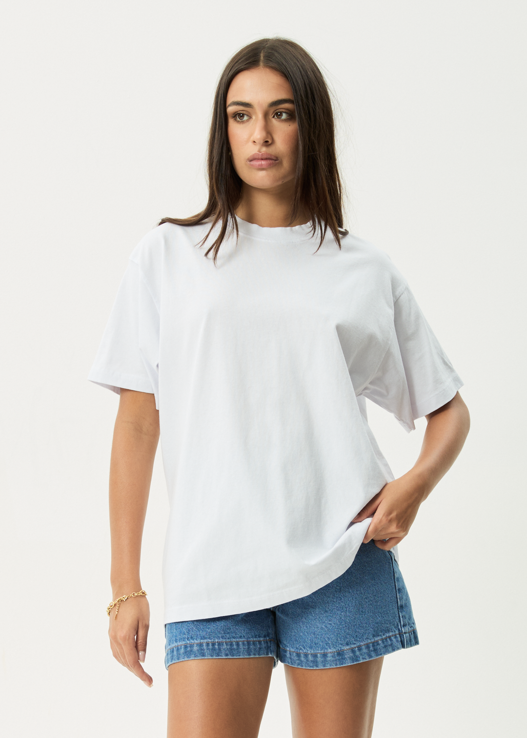 AFENDS Mens Genesis - Heavy Boxy Tee - White