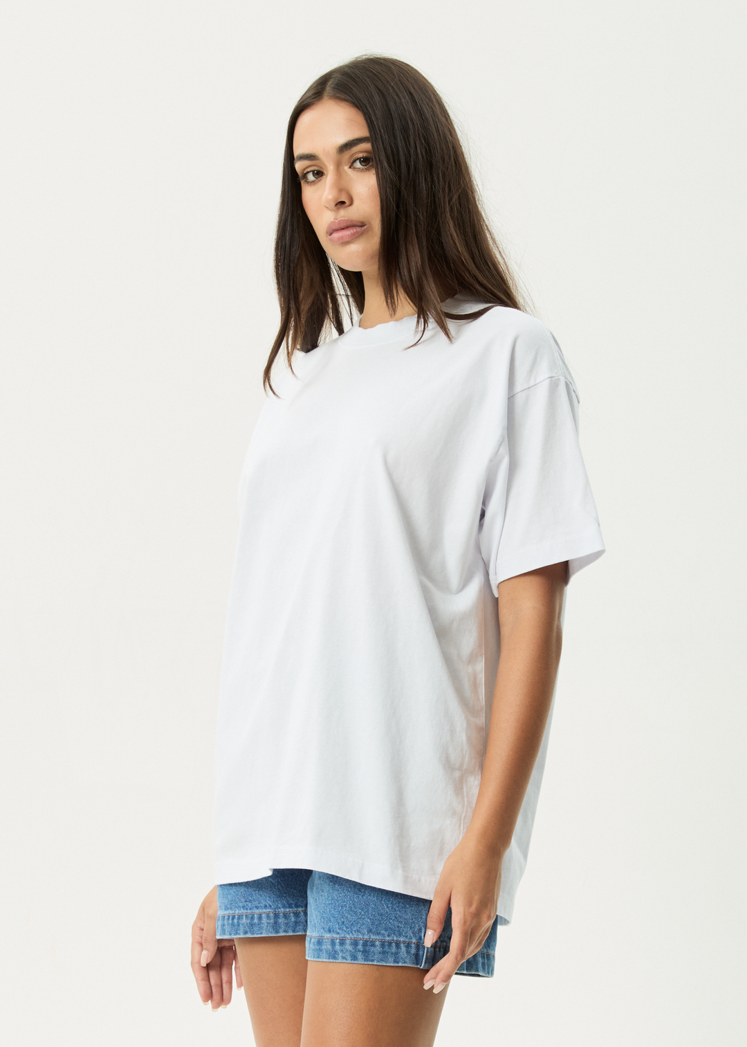 AFENDS Mens Genesis - Heavy Boxy Tee - White