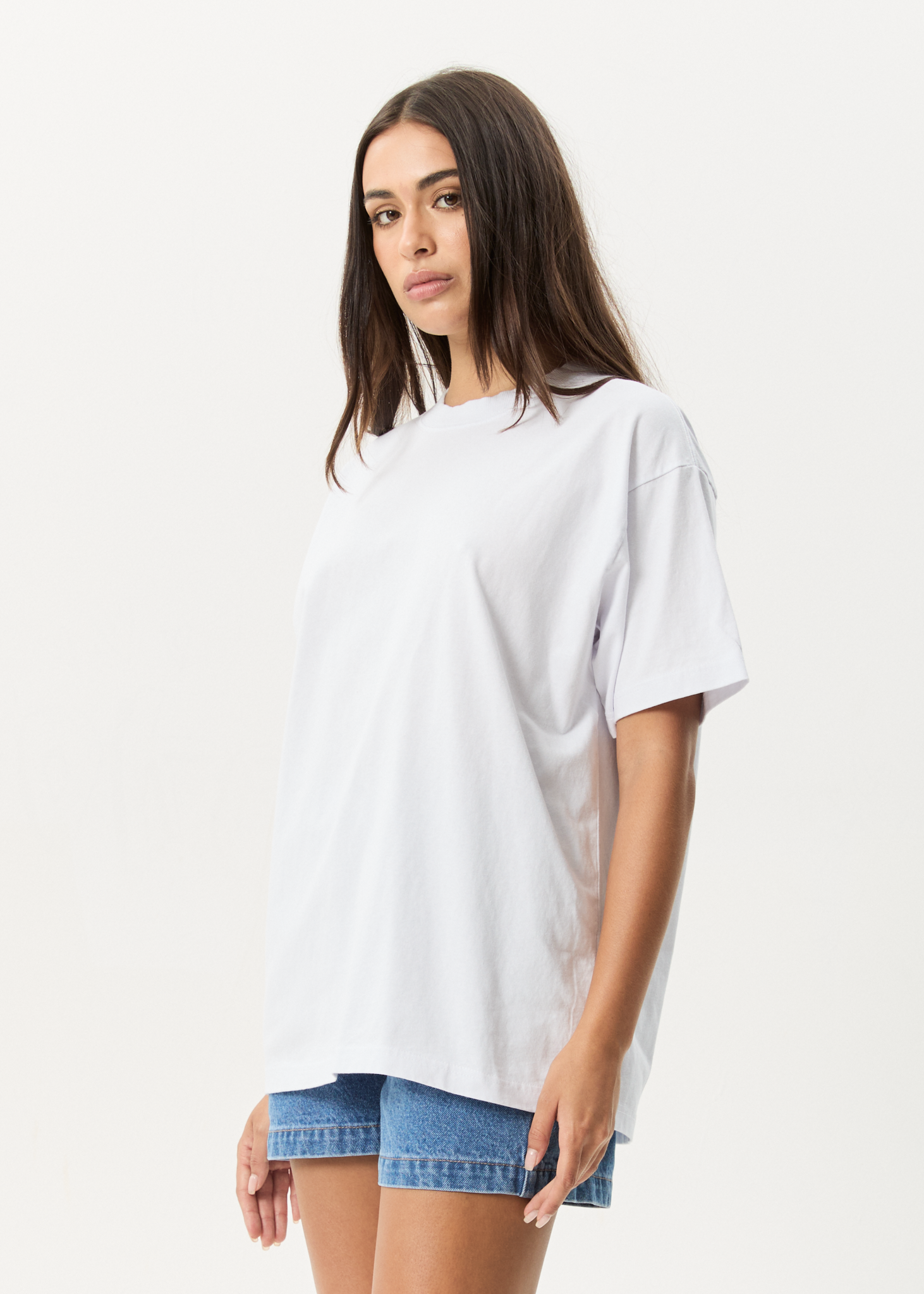 AFENDS Mens Genesis - Heavyweight Boxy Tee - White
