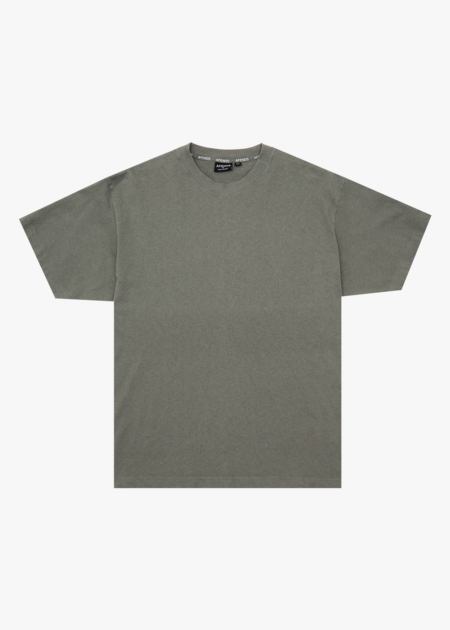 AFENDS Mens Genesis - Heavyweight Recycled Boxy Tee - Washed Sycamore