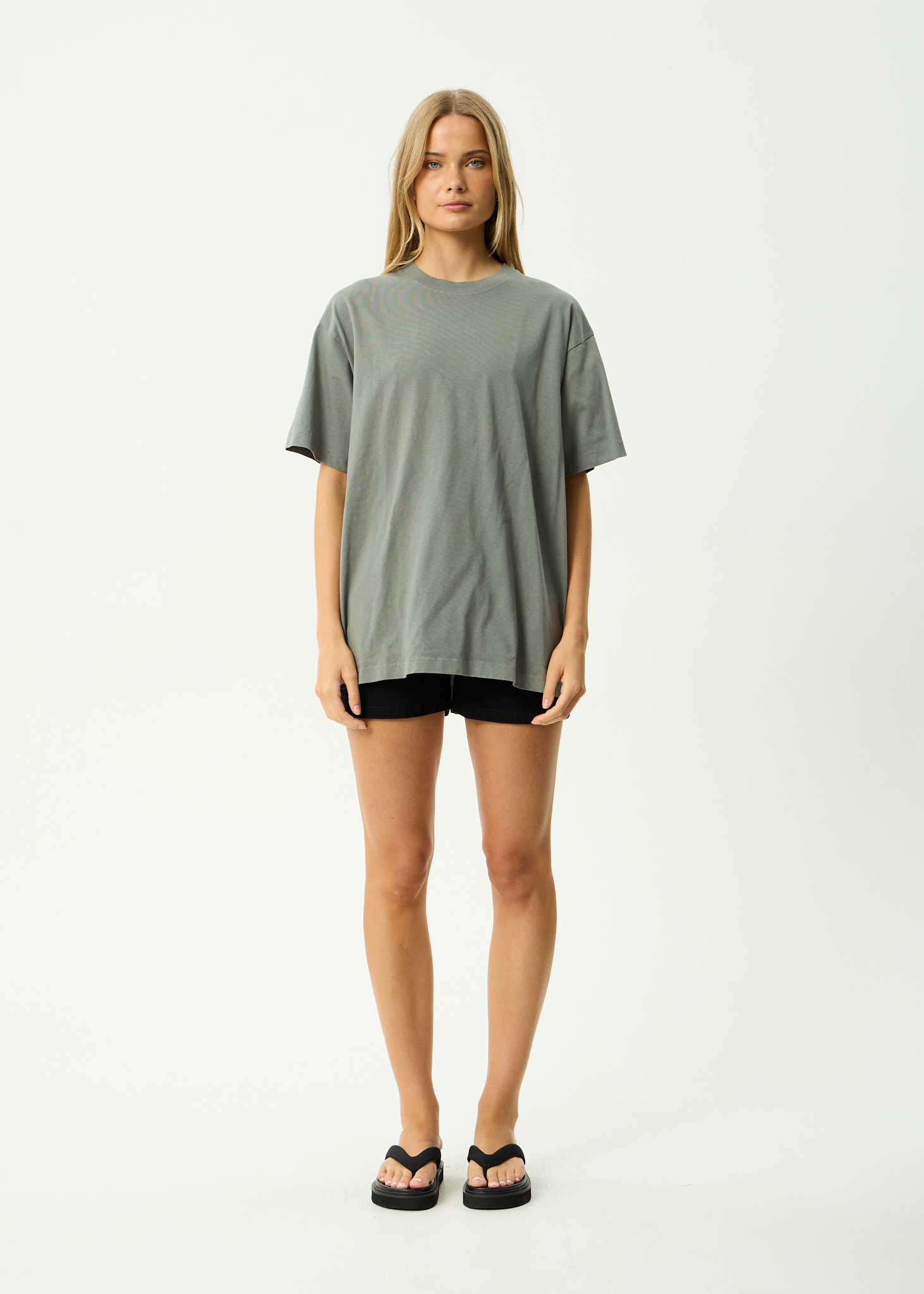 AFENDS Mens Genesis - Heavyweight Recycled Boxy Fit Tee - Washed Sycamore