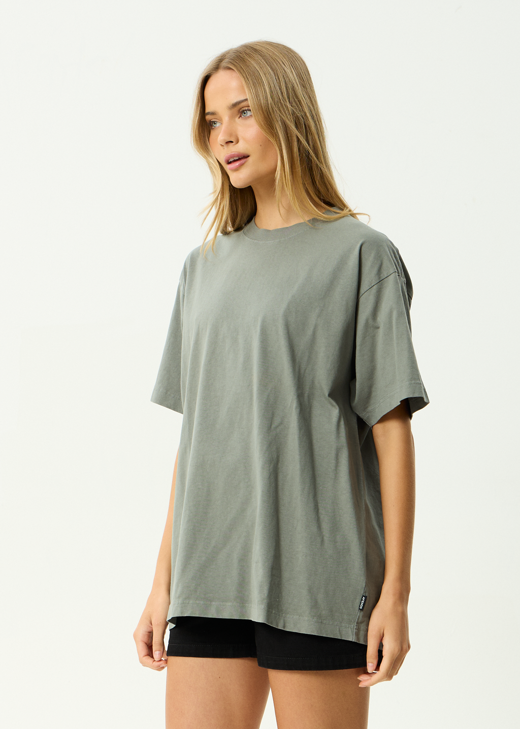 AFENDS Mens Genesis - Heavyweight Recycled Boxy Fit Tee - Washed Sycamore